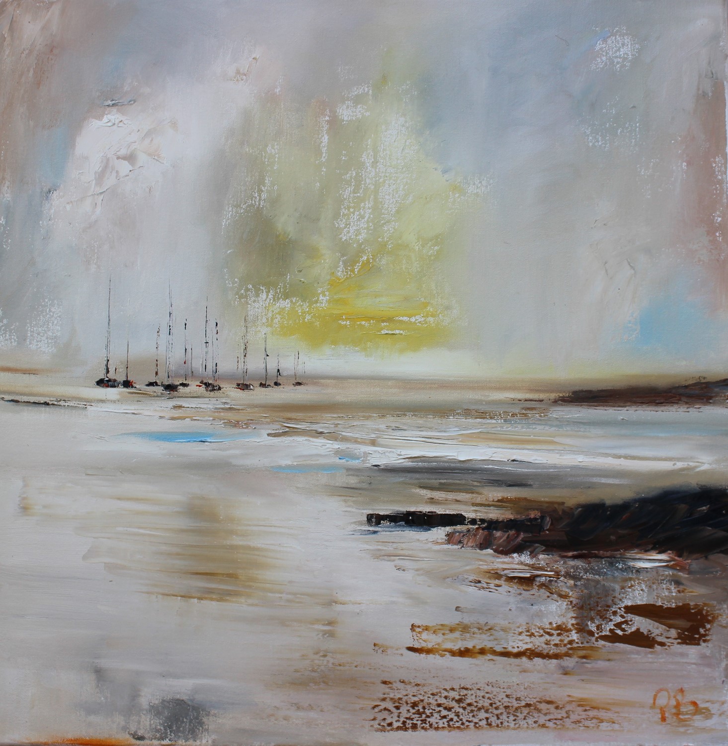 'Sailing on Silver Seas ' by artist Rosanne Barr